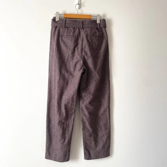 Aritzia Wilfred The New Tie-Front Wool Cashmere Jallade Pant Eliot Plaid Size 4 - Picture 6 of 9